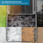 MotorBox Camo Truck Tonneau Cover Urban Camo Black/Gray Truck Bed Cover for Ford/Chevy/RAM - Custom Fit All Weather Soft Roll