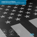 American Flag Truck Tonneau Cover for Ford/Chevy//Toyota/Nissan/RAM Custom Fit All Weather US Flag Truck Bed Cover