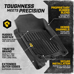 Cat® JustFit™ 3D Floor Mats for Dodge Ram 1500 Crew Cab 2009-2018, Custom Fit Floor-Liners for Dodge Ram 2500/3500 Crew Cab 2010-2018, Dodge Ram Classic 2019-2024 - 2009-2018 RAM 1500 Crew Cab