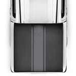 MotorBox Truck Tonneau Cover Racing Stripe on Black Truck Bed Cover for Ford/Chevy/RAM- Custom Fit All Weather Soft Roll