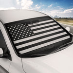 USA Black American Flag Car Windshield Sun Shade, Foldable Car Windshield Sun Shade, Vehicle Sun Shade Windshield, Sunshade for Car Windshield Front Window SUV Truck (Medium 65" x 33") - Black Flag (Medium 65" x 33")