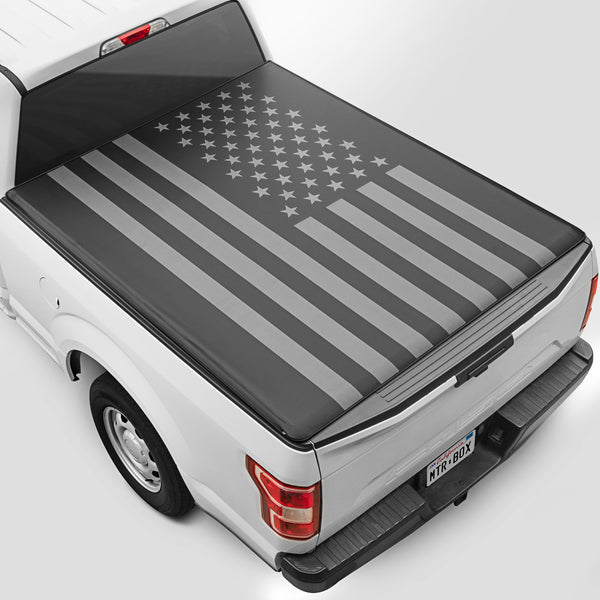 American Flag Truck Tonneau Cover for Ford/Chevy//Toyota/Nissan/RAM Custom Fit All Weather US Flag Truck Bed Cover